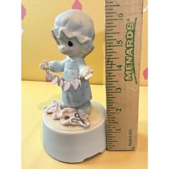 VTG 83s Enesco Precious Moments You Have Touched So Many Hearts Figurine 6.5" - Picture 3 of 11